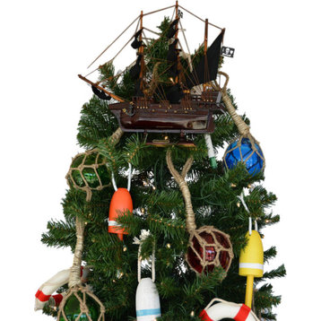 John Gow's Revenge Model Pirate Ship Christmas Tree Topper Decoration