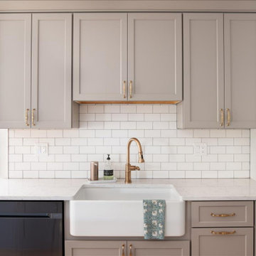 Art Nouveau Tile Backsplash- Parkville Kitchen