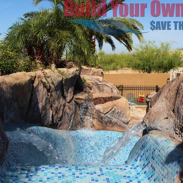 Arizona Swimming Pool and Grotto Designed by Build Your Own Pool