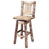 Glacier Country Collection Barstool w/ Back & Swivel
