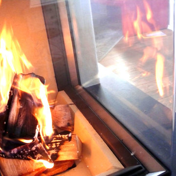 Neuer Heizkamin in stilvoll renovierter Altbau VILLA