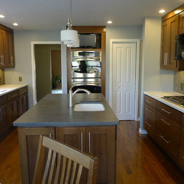 Quarter sawn white oak kitchen.