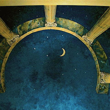 ceiling mural > dreaming into the night