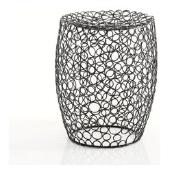 Scagni 53710 Circular Design Metal Stool - Vanity Stools And Benches