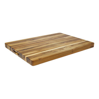 Teakhaus Oval Edge Grain Teak Board 16 x 11 x.55