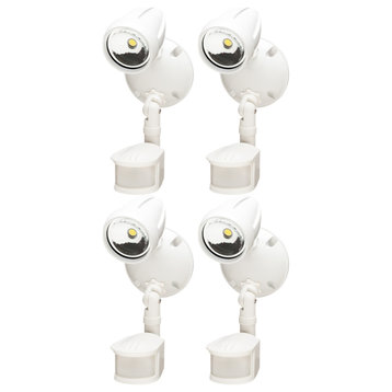 LED Outdoor Security Lights (4 Pack) 180 Degree Motion Sensor Activated , White