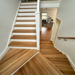 Designer Staircase - Hardwood Flooring