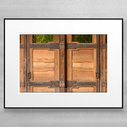 Gamble House Garage Door Abstract - Photographs
