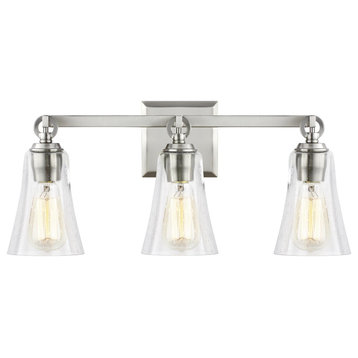 3-Light Vanity, Satin Nickel