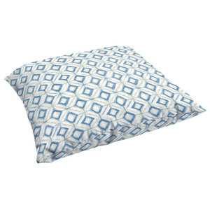 Polka Dot Wicker Loveseat Cushion - Contemporary - Outdoor Cushions And ...