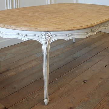 20th Century French Provincial Parquetry Dining Table