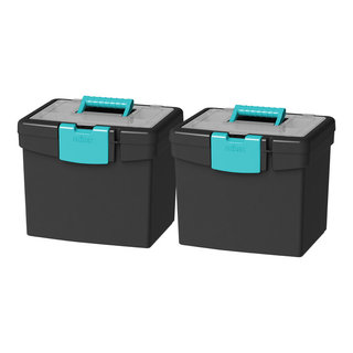  Sterilite 50 Gallon Tote Box- Titanium - Case of 4