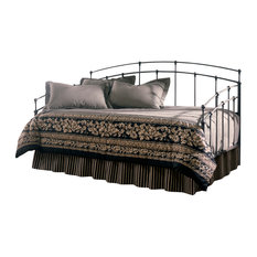 Pop Up Daybeds Houzz Residence Halsey Metal Daybed With Trundle Bed Pop Up Frame Black Walnut