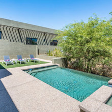 pavers and concrete look
