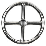 EasyFirePits.com - 6" Single Ring Gas Burner Made With 316 Stainless Steel - 6 inch Marine grade stainless Single Fire Ring with central 1/2? inlet hub and plug. Also known as the FR6.