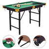 Costway 47''Pool Table Billiard Table Game Set w 2 Triangle Rack Ball and Chalk