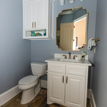Sherwin Williams Blustery Sky in powder bath