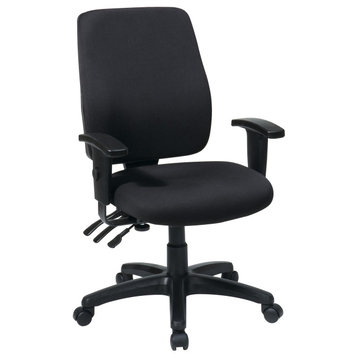 Deluxe Task Chair With Ratchet Back Height Adjustment