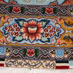 Silk and wool Persian Isfahan rug - Floor Rugs