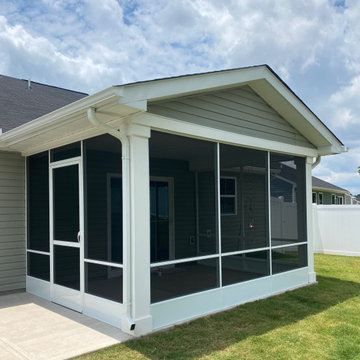 Screen Porch with Kick Plate