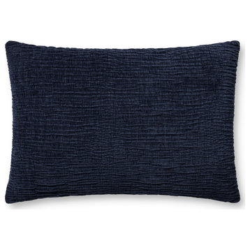 Loloi Pillow, Navy, 16''x26'', Cover With Poly