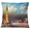 Big Ben Uk From Westminster Bridge Cityscape Photo Throw Pillow, 18"x18"