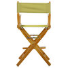 24" Director's Chair With Honey Oak Frame, Olive Canvas