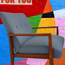 Mid-Century Sessel komplettes Makeover - Armchairs And Accent Chairs