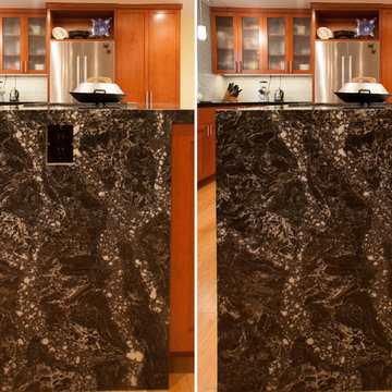 Hidden Outlet in Waterfall Counter