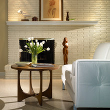 Off Center Fireplace Mantle