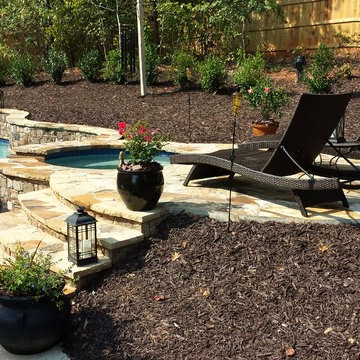 Stone Stacked Free Form Pool