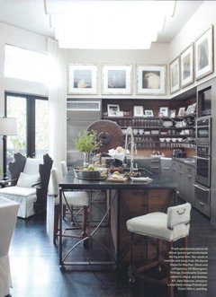Can the living room be one style and the open kitchen next to it be