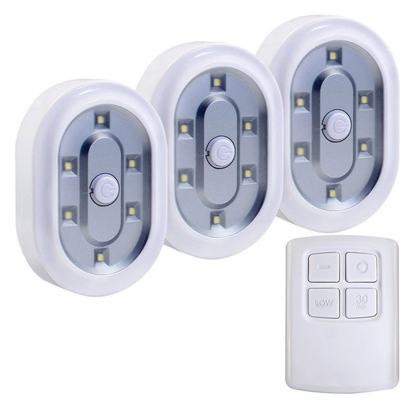 1 5w Daylight Wireless Remote Control Led Under Cabine Set Of 3 1 5w Daylight Wireless Remote Control Led Under Cabine Set Of 3