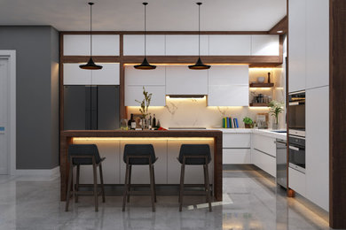 Design ideas for a modern kitchen in Toronto.