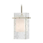 Satin Nickel Mini-Pendant Light with Water Glass