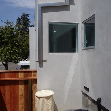Stainless Steel Box Rain Gutters - Hollywood Hills CA