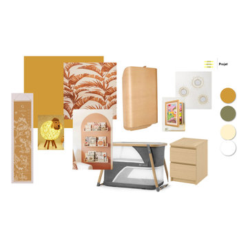 Moodboard Décoration d'une chambre bébé