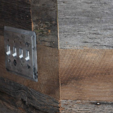 Barnwood Shiplap Wall With Custom Trim