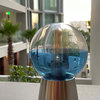 Nova of California Surfrider Accent Lamp, Ocean Blue 6" Satin Nickel Dimmer
