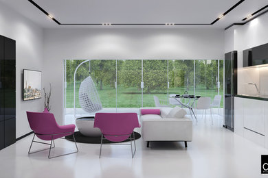 Inspiration for a modern home design remodel in Other