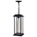 CWI Lighting - Blackbridge Blackbridge 1 Light Outdoor Black Pendant - This 1-Light Outdoor Hanging Light From CWI Lighting Comes In A Black Finish.It measures 16" high. This light uses 1 Medium E26 bulb(s). Damp rated. Can be used in humid environments like bathrooms or covered outdoor areas.Comes with 72" of chain  This light requires 1 ,  Watt Bulbs (Not Included) UL Certified.