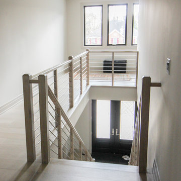Project #66 | Modern Staircase with Twin Metal Stringers