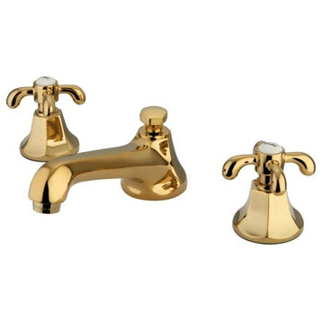 Two Handle 8" to 16" Widespread Lavatory Faucet with Brass Pop-up KS4462TX