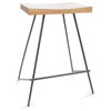 Monty Metal and Wood Counter Stool