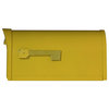 Mid Modern Dylan Curbside Mailbox, Yellow
