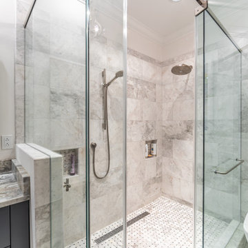 Contemporary Master Bath Renovation in Uptown Charlotte