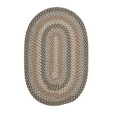 Boston Common Rug, Driftwood Teal, 2'x3' Oval