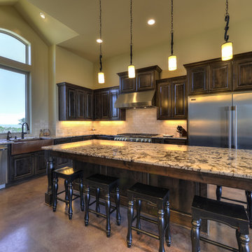 Open Kitchen with island seating