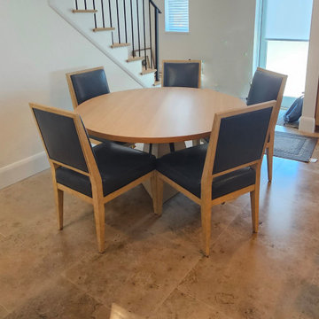 Custom 54" Round Table Top for Existing Concrete Triangular Base