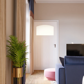 Art Deco Open Living Space